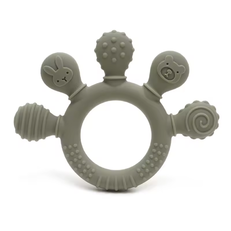 erduo Silicone Baby teether anxiety teething toys 0 12 months chew beads sensory gum relief soother - Image 12
