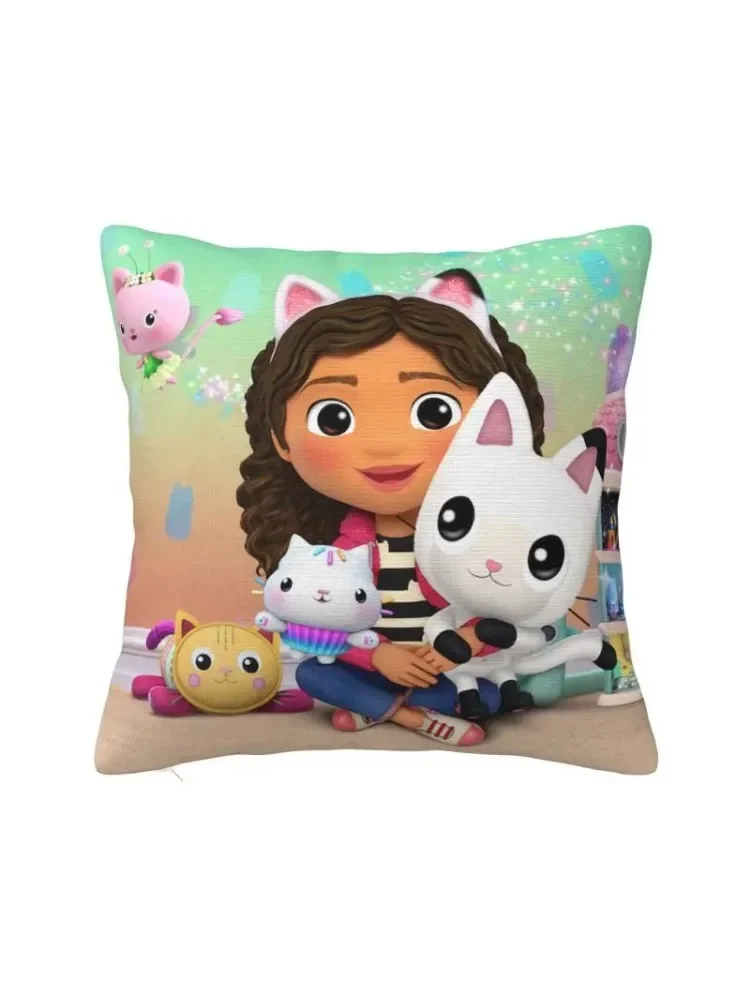 Gabbys casa de bonecas travesseiro decoração nórdico gabby gato pandy patas cadeira almofada fronha