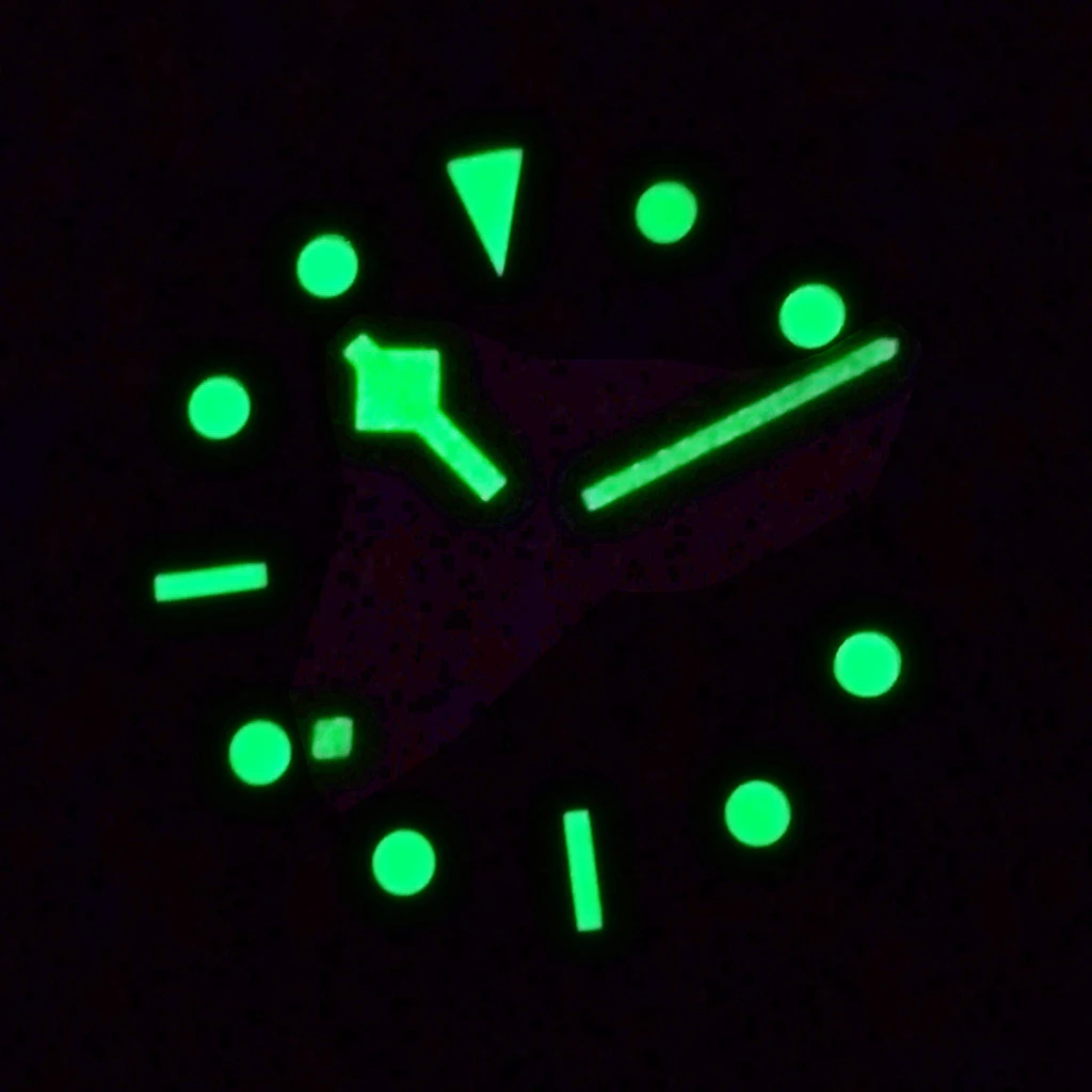 28.5mm Green Luminous Watch Dial Watch Hands With Date Window For NH35 NH35A Movement Accessory Parts