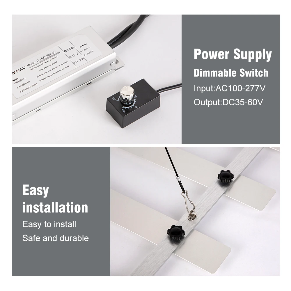 100 واط/200 واط رقيقة جدا الكم مجلس LED تنمو ضوء عكس الضوء LM281B الطيف الكامل ضوء النبات لأنظمة الزراعة المائية الدفيئة