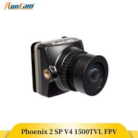 RunCam Phoenix 2 SP V4 1500TVL FPV Camera 5-36V Wide Voltage Range 4:3/16:9 PAL/NTSC Back-illuminated Sensor for RC FPV Drone