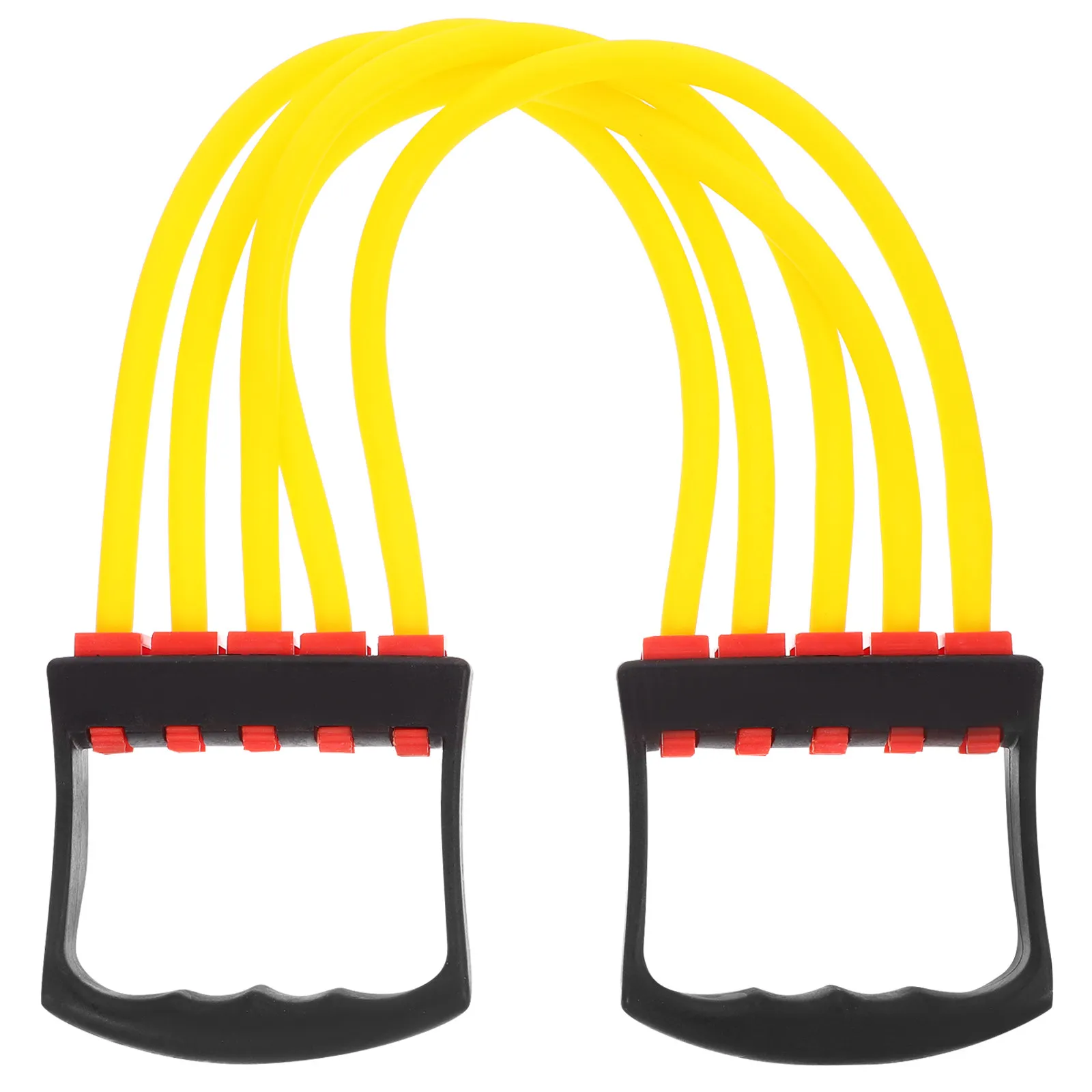 Heavy Duty Elastic Fitness Rope Tpe Material with High Bearing Capacity Wide Handles for Chest Exerciser Pulling Strap