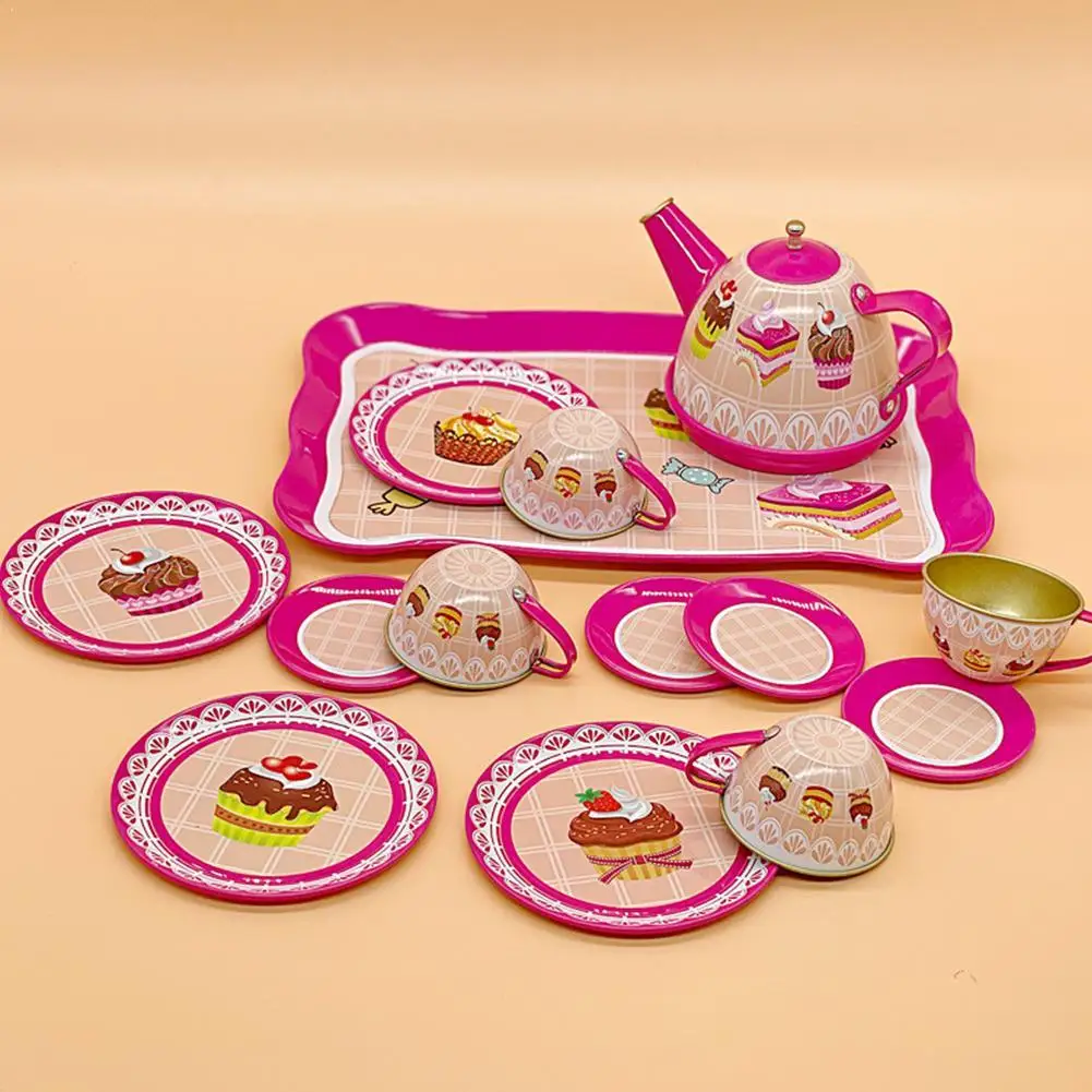 

Имитация чайного сервиза, чайник, кухонный послеобеденный чай, игрушка для ролевых игр, детский игровой домик, посуда, игры для послеобеденного чая, игрушки