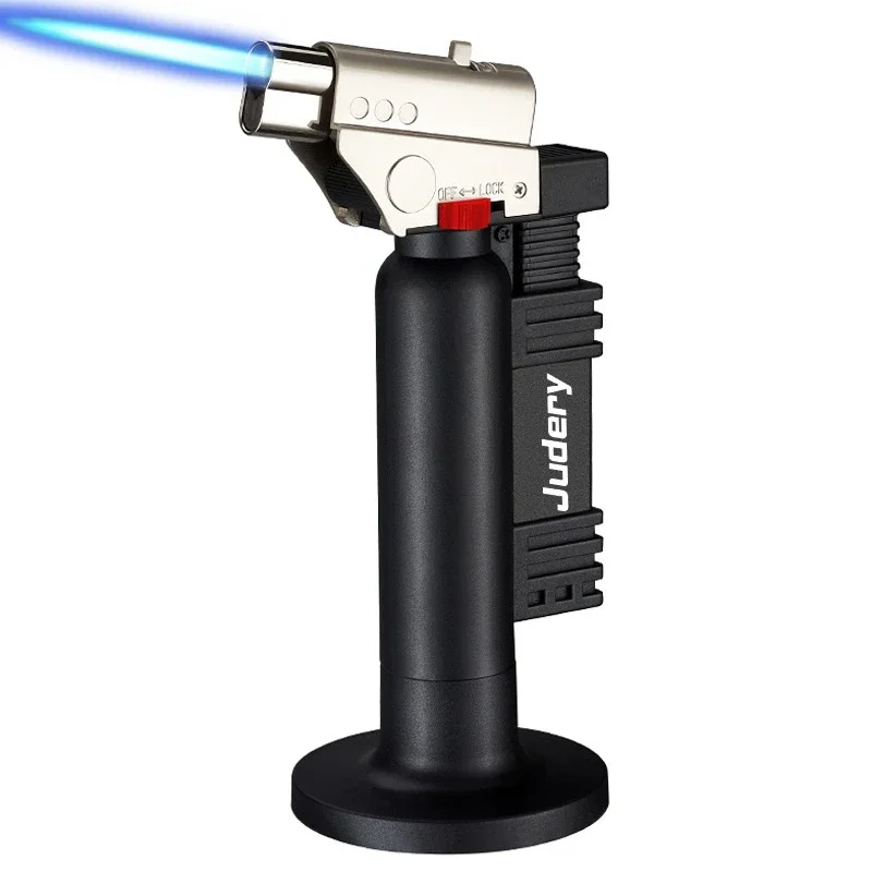 Small spray gun lighter, windproof, high-temperature baking, portable cigar, moxibustion, open flame, and direct charging