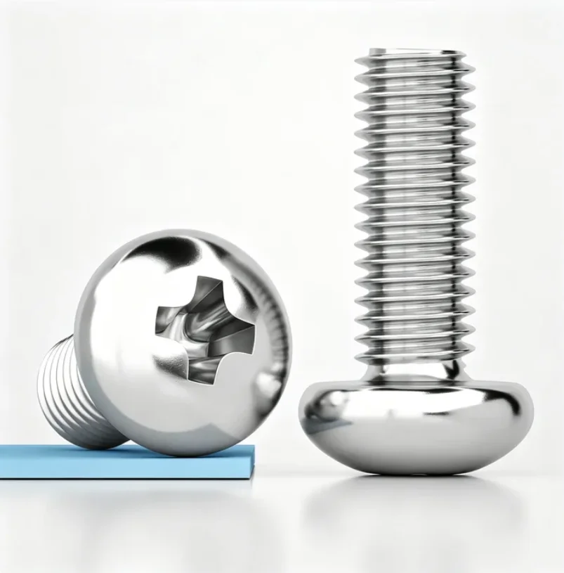 M6 M8 304 A2 Stainless Steel Cross Phillips Pan Round Head With Washer Collar Screw Bolt 5/10/50pcs Length 8–200mm