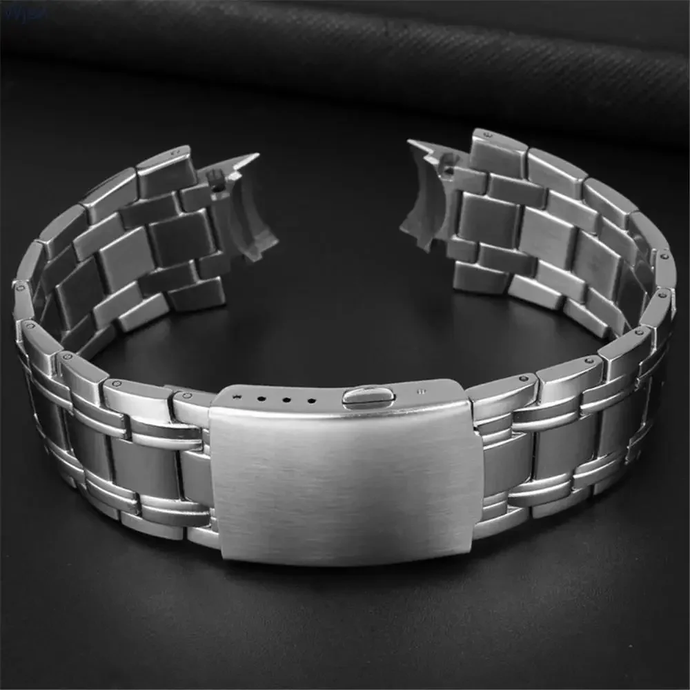 Solid Stainless Steel Watch Strap for Casio EDIFICE EFR-539 5345 Wrist Band Men Matte Metal Replacement Bracelet Accessories