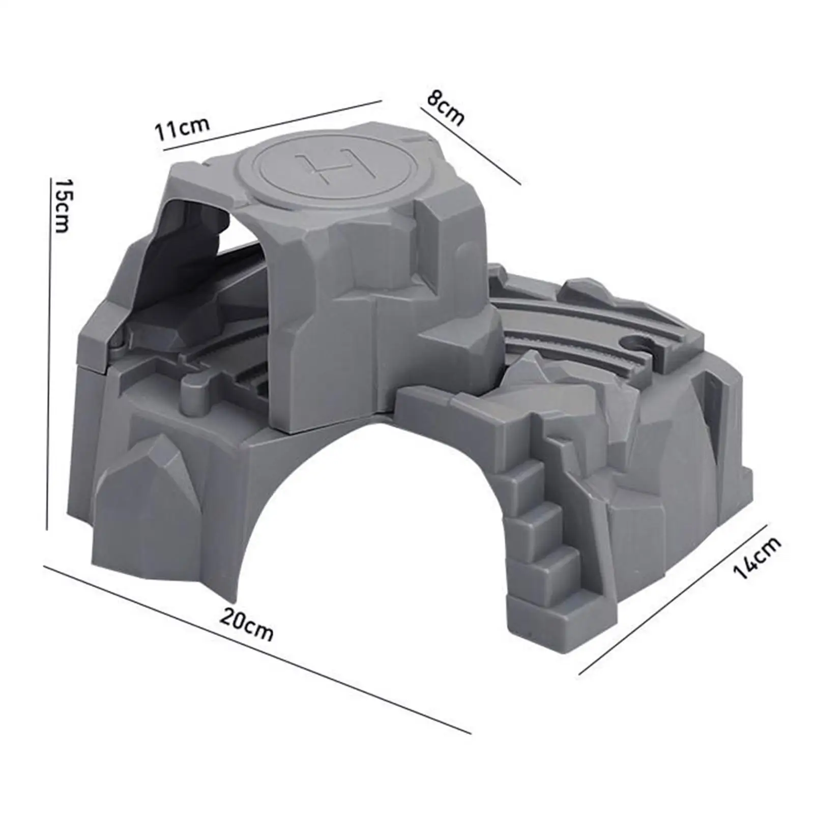 

Plastic Gray Double Tunnel, Wooden Train Track Etjca for Tunnel