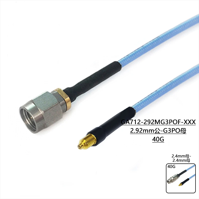 085 Semi Flexible Cable Assembly/FEP Outer Skin/diameter 2.5mm/2.92mm-G3PO/40GHz