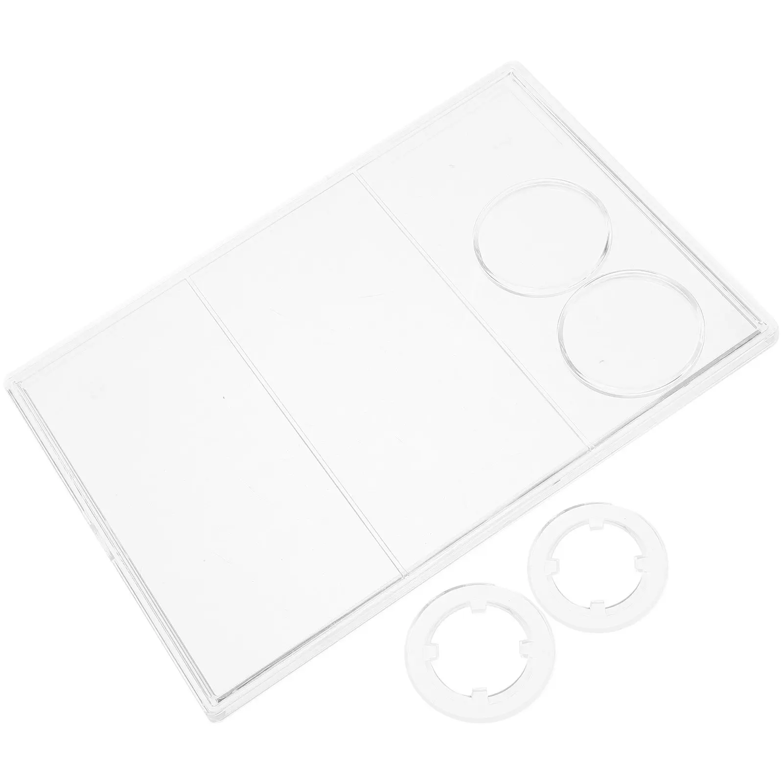 

Набор из 1 премиального футляра для монет и банкнот для коллекционеров, вмещает 2 памятные монеты и 2 банкноты, прозрачный защитный пластик