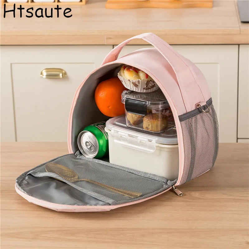 Men Women Insulated Lunch Bag Fashion Bento Box Pack Aluminum Foil Picnic Food Storage Tote Bag Keep Food Fresh Warm or Cold