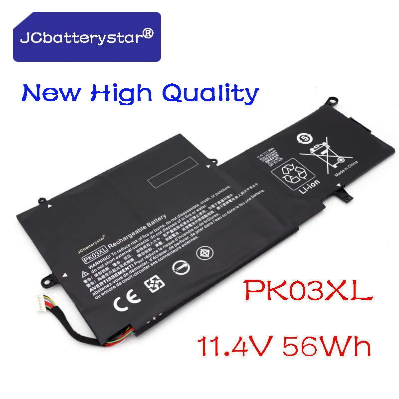 

JC high quality PK03XL Laptop Battery for HP Spectre Pro X360 13 G1 Series M2Q55PA M4Z17PA HSTNN-DB6S 6789116-005 11.4V 56WH