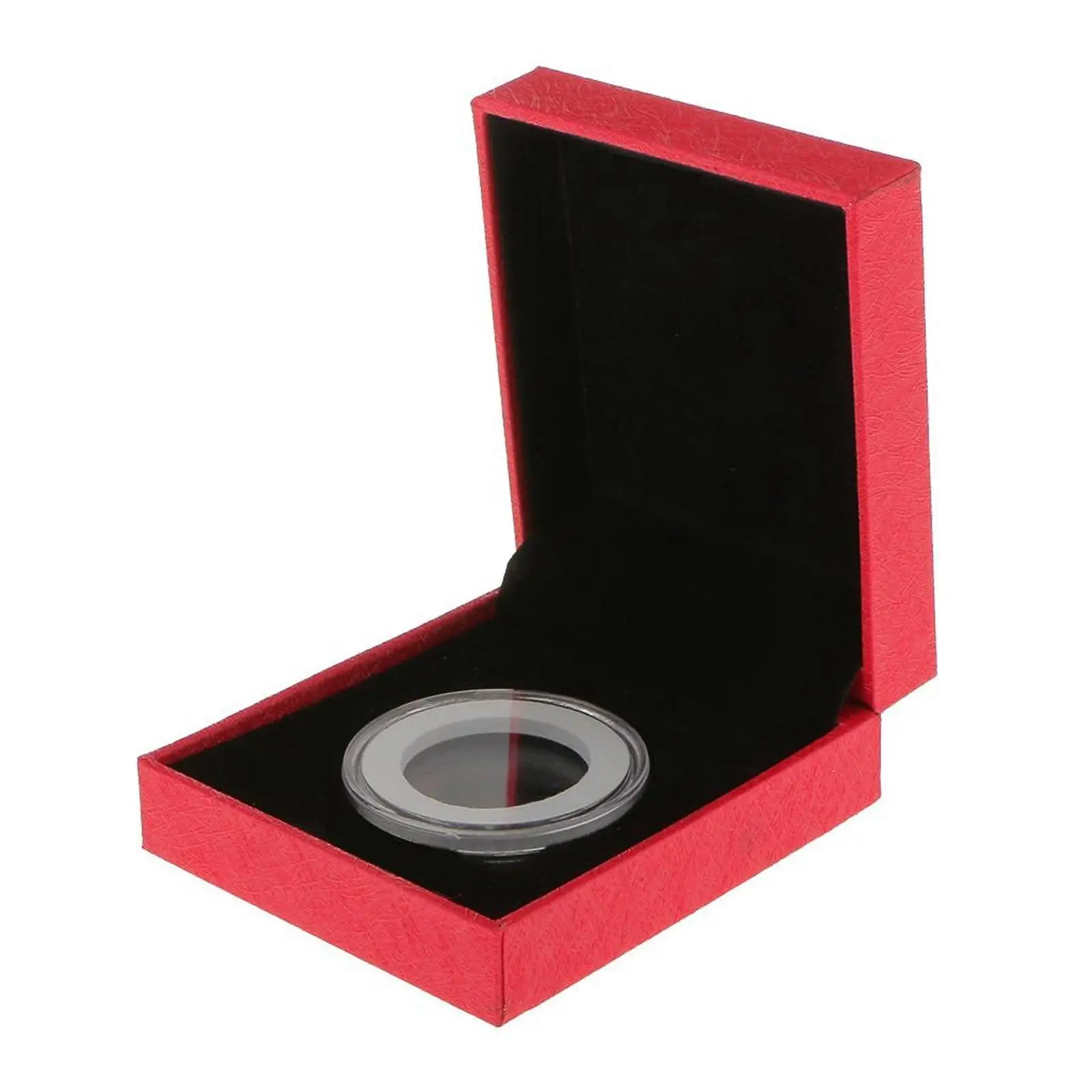 Transparent Coin Display Durable Polystyrene Single Case Storage Protector for 38mm Commemorative Coin