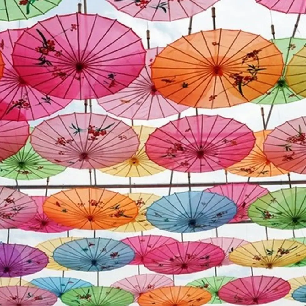 Ombrello di carta oliata in stile antico cinese 10 colori Costumi Fotografia Ombrello Spettacolo di danza Ombrello Performance di danza