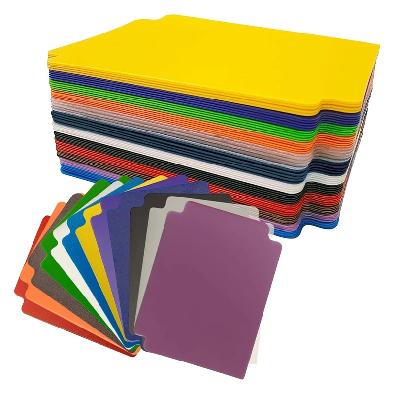 Trading Card Dividers, 60Pcs Muliticolor Card Page Dividers, Frosted Card For Office Games Card