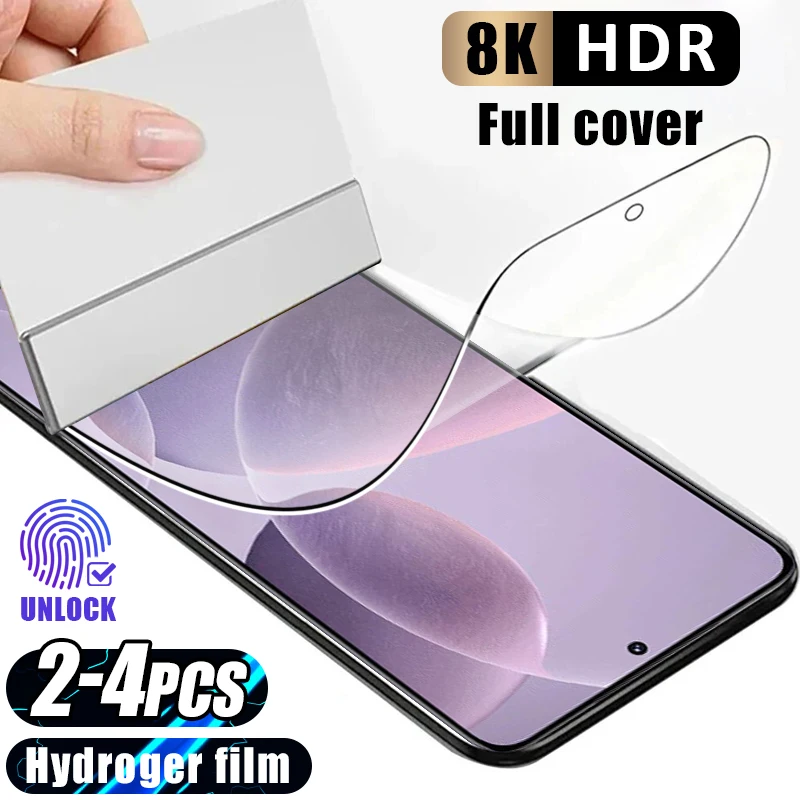 Silicone Soft Hydrogel Film For Xiaomi Redmi Note 13 13R 12 11 10S 10 9 Pro Screen Protector Redmi 13C A3X Turbo 3 K70 not glass