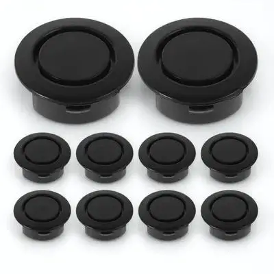 

10pcs Car Rear Bumper Radar Cover Durable Waterproof Plastic Universal Parking Sensor Hole Plug Easy Installation