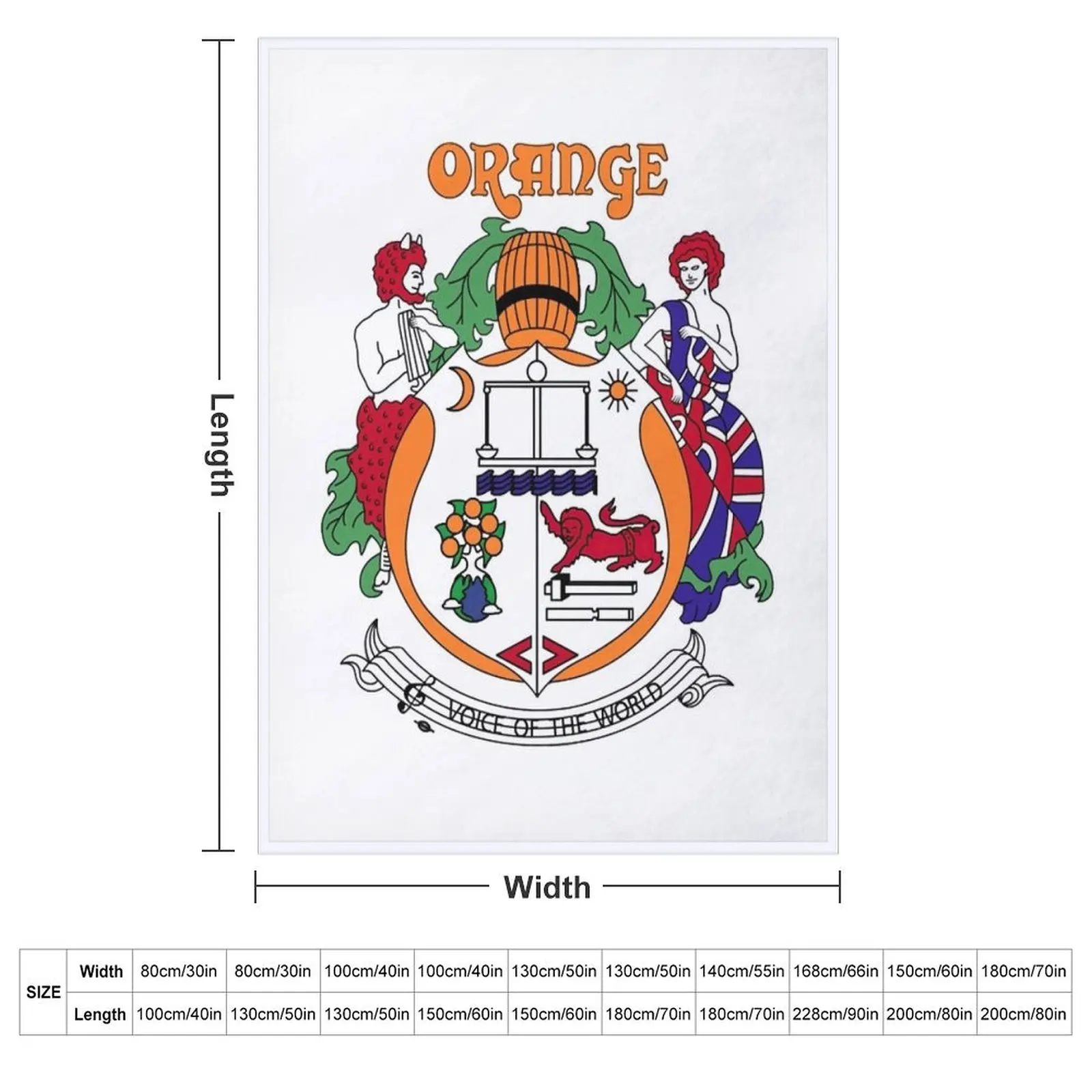 Orange Amps Vintage Crest Throw Blanket manga Decoratives warm for winter Luxury Designer Blankets