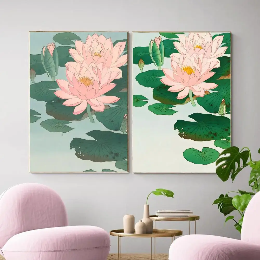 Ohara Koson Japanese Ukiyo Wall Art Painting Calligraphy Canvas Poster Wall Art Aesthetic Home Decoration for Living Room
