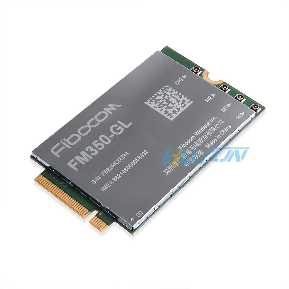 Fibocom FM350-GL 5G LTE WCDMA M.2 Module NR Sub6 4.67Gbps For Laptop Desktop Tablet IoT Gateway Router 4x4 MIMO GNSS Receiver