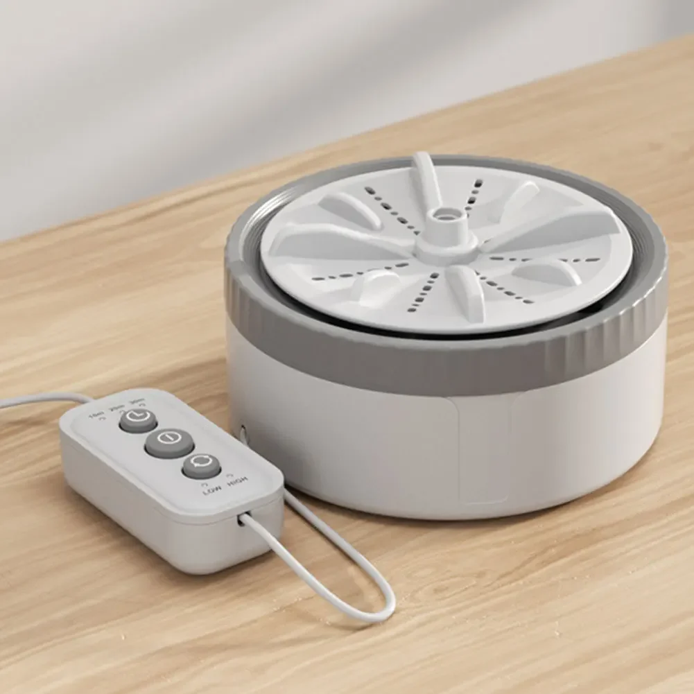 Automatic Clothes Cleaner Washer USB Rechargeable Turbine Washing Machine Space-Saving Auto-Off  Travel Trip Apartment