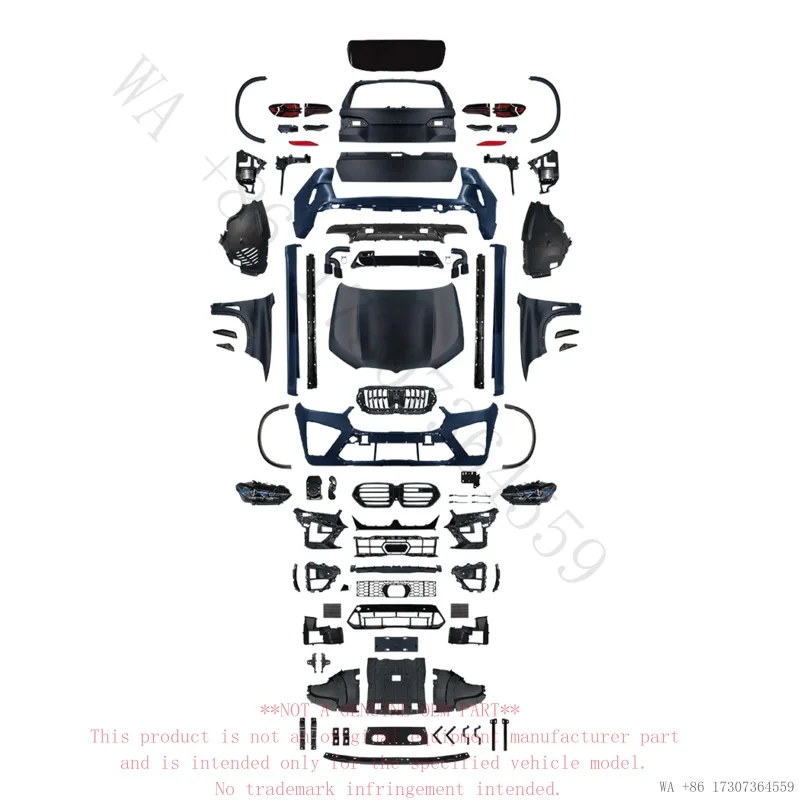 F15 Old to New for BMW X5 F15 Upgrade G05 X5M Body Kit Front Bumper Hood Fender Headlight Taillight