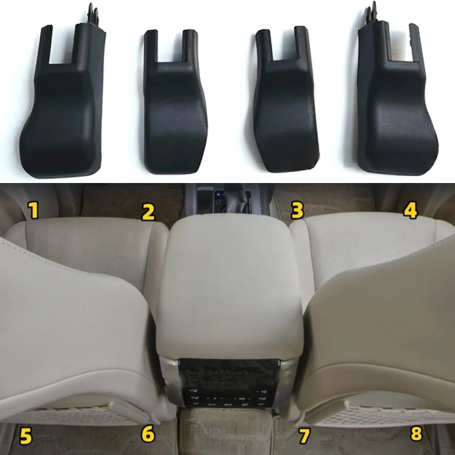 

1 шт., черная накладка на сиденье для Toyota Land Crusier Prado LC150 2010-2020