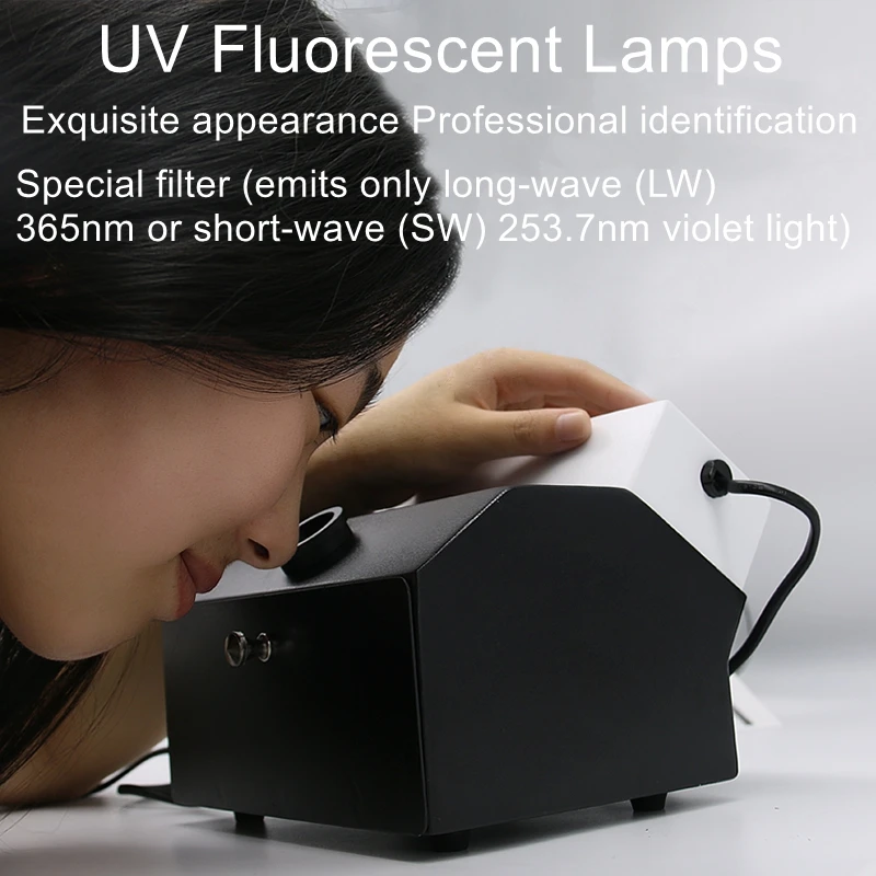 Instrumento de Avaliação de Joias FUV-4 FUV-4Z, caixa de luz fluorescente UV com comprimentos de onda de 365nm e 254nm
