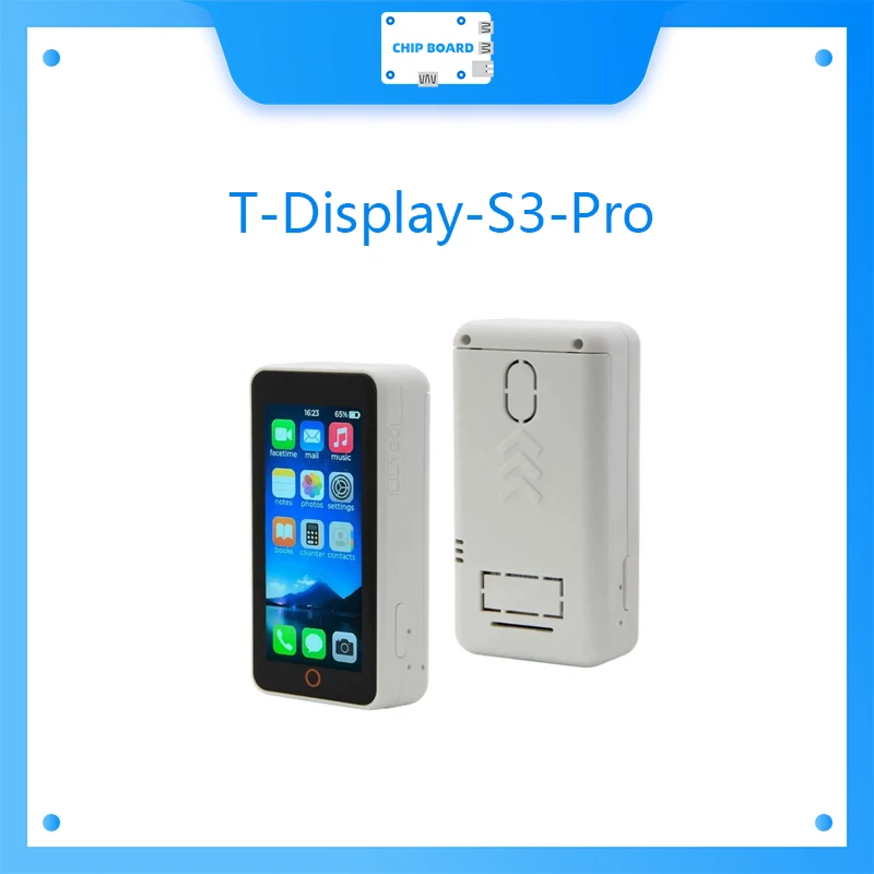 T-Display-S3-Pro ESP32-S3 Touch Display 2.33-inch LCD Development Board I2C Digital Light Sensor Module WiFi Bluetooth