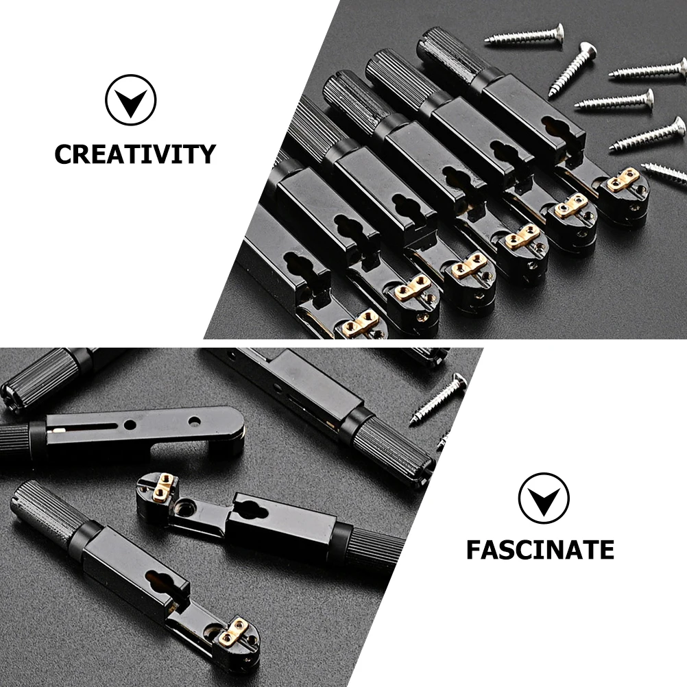 

1Set Guitar Bridge Single Headless Design Premium Metal Construction Clear Tone Performance Replacement for Broken Guitar Parts