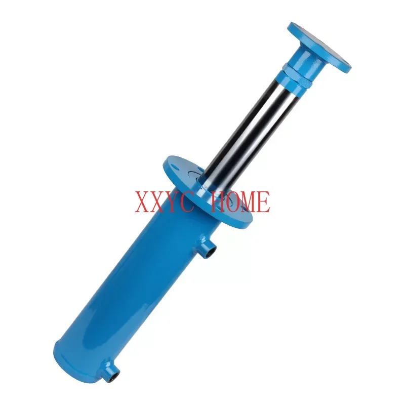 8 tons flange hydraulic cylinder hydraulic cylinder two-way telescopic wood splitting and packing leg cylinder stroke