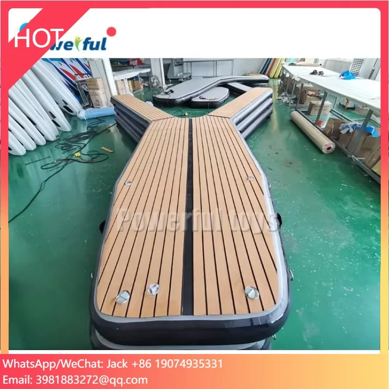 

Y Shape Floating Water Platform Yacht And Boat Dock Parking Station Inflatable Y Pontoon
