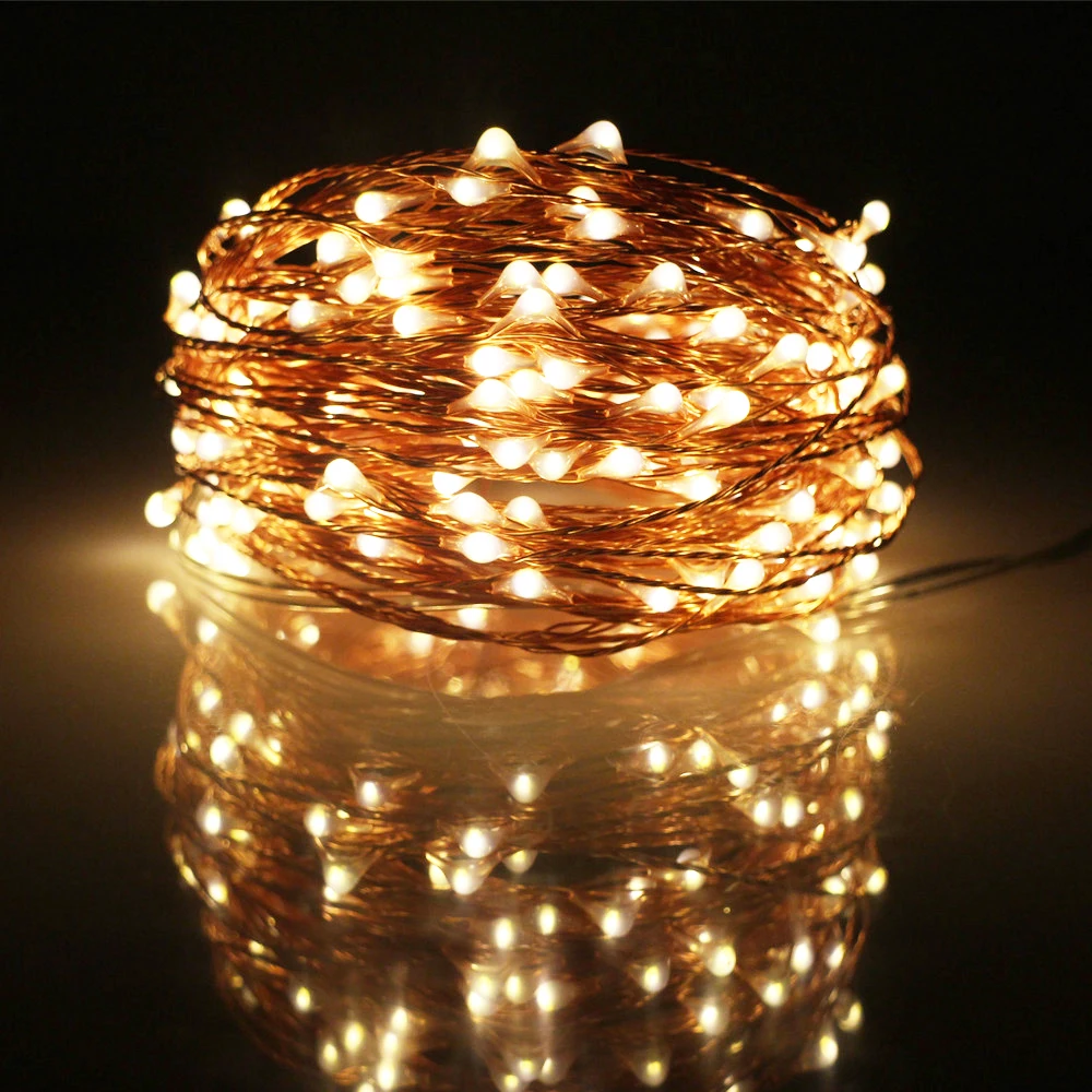 5M 10M 20M Copper Wire LED String Lights Waterproof Garland Fairy Lights Holiday Lighting Wedding Decoration Christmas Lights