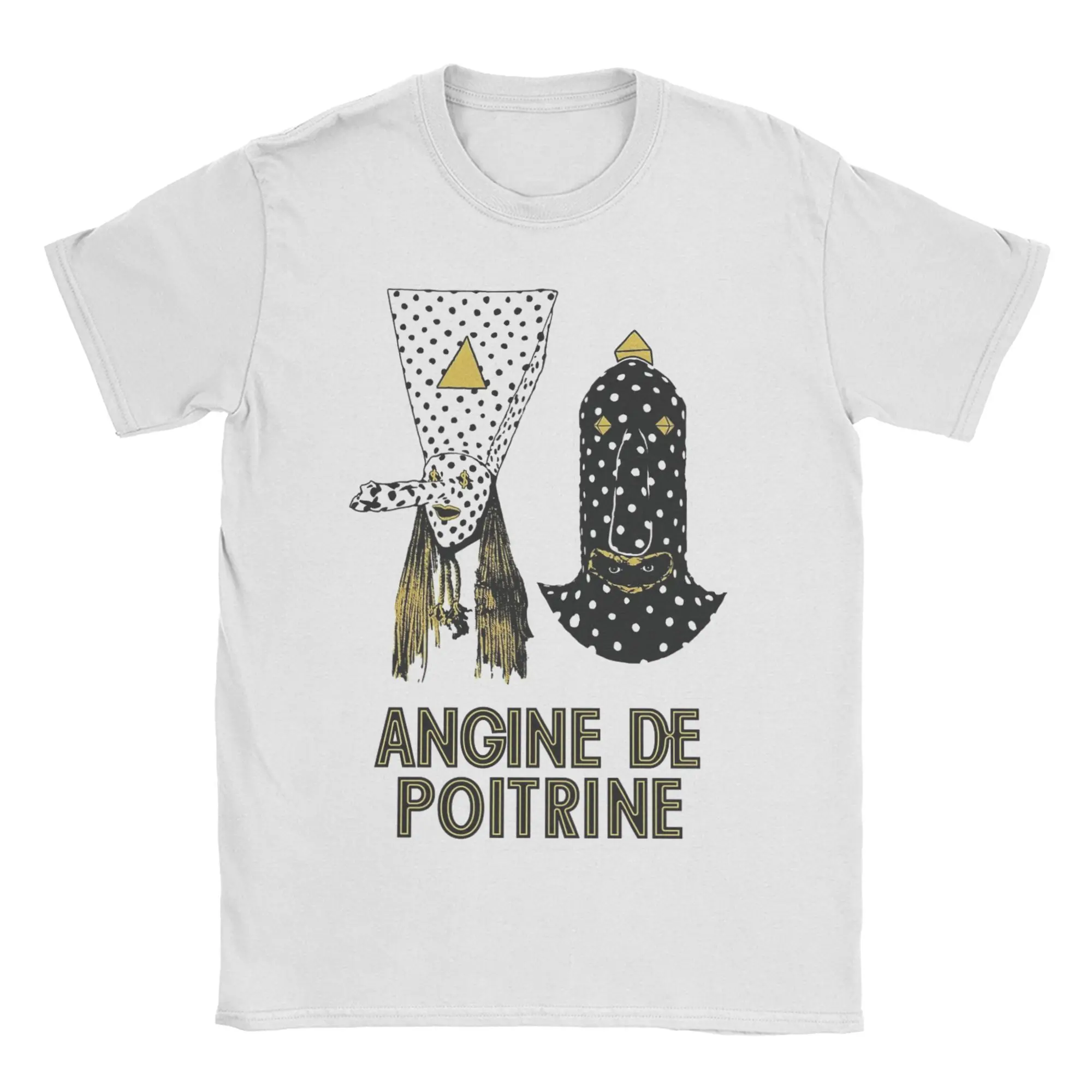 Mens Womens Angine De Poitrine Rock Band T Shirt Pure Cotton Fashion T-Shirt  Clothing Outfits