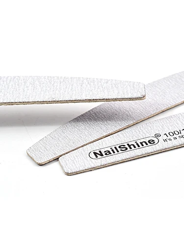 Imagen 2 del producto 50/100 piezas, Limas de madera gruesas para uñas, Limas profesionales de manicura, Limas para uñas artísticas, 100/180 luna