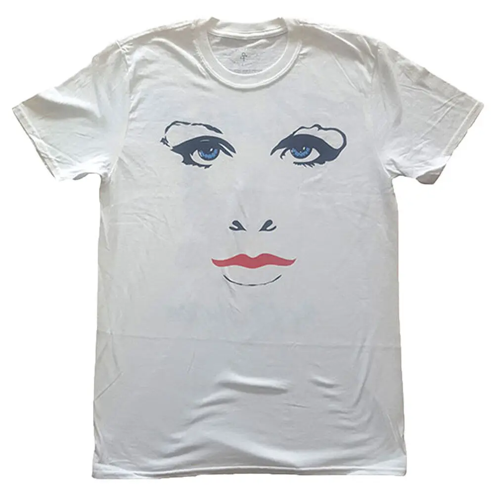 Men's Prince Faces Doves Back Print Slim Fit T shirt XX Large White