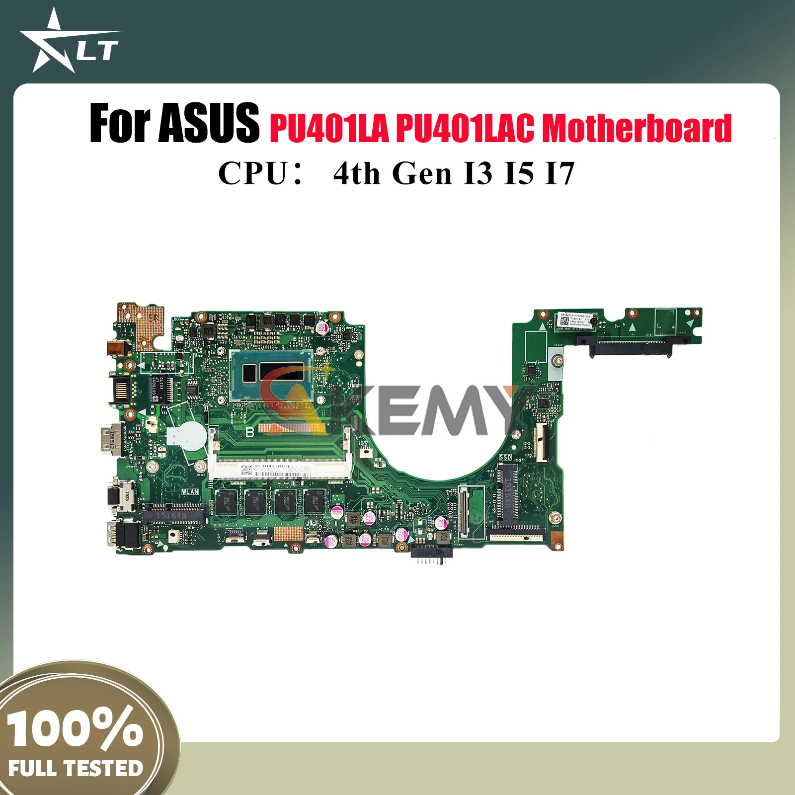 

PU401LA Laptop Motherboard For ASUS VivoBook PU401LA PU401L PU401LAC Notebook Mainboard With I3 I5 I7 CPU tests OK fast shipping