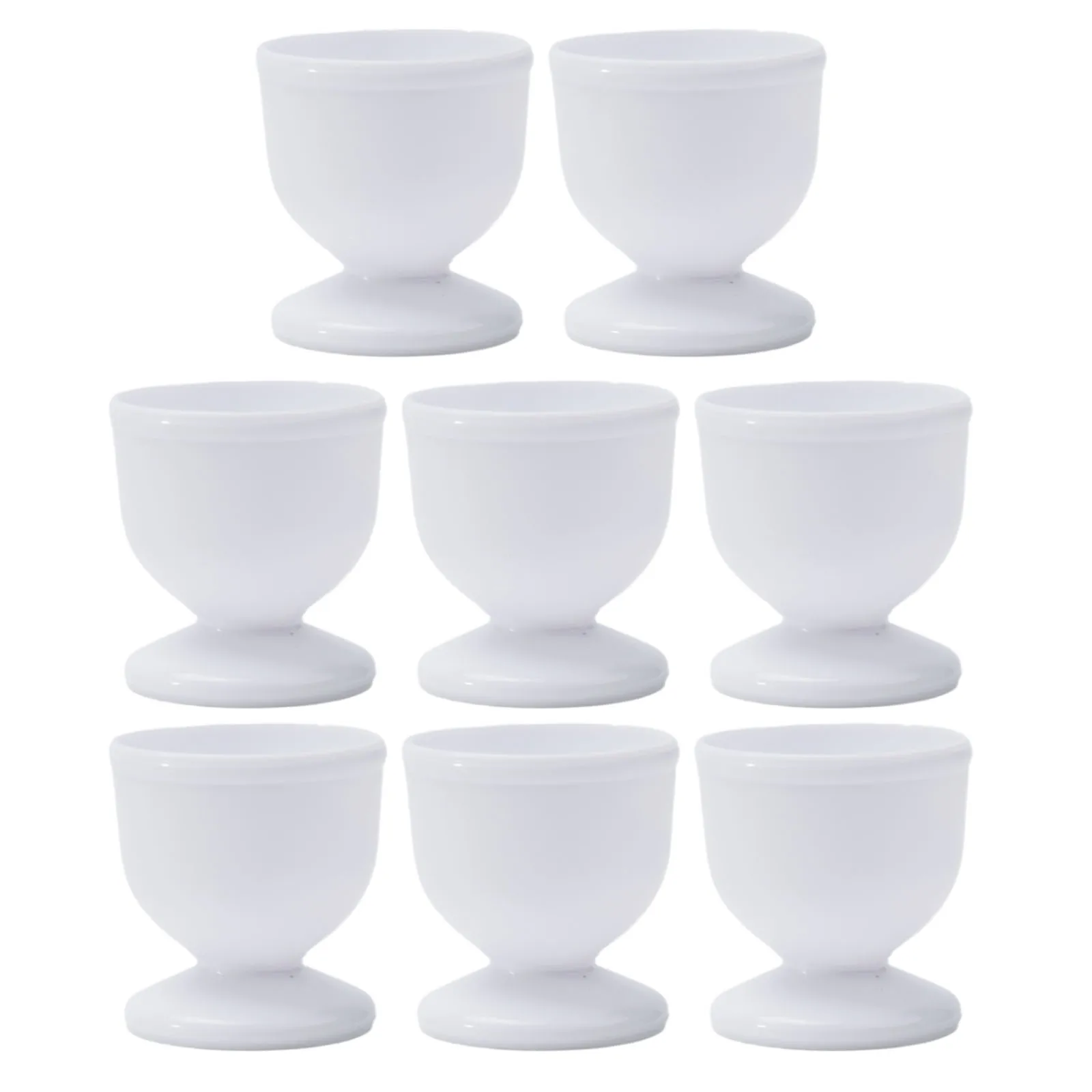 4/8pcs White Egg Cup Holder Hard Soft Boiled Eggs Holders Cups Kitchen Breakfast Cooking Tool Egg Cups For Kitchen Accessories