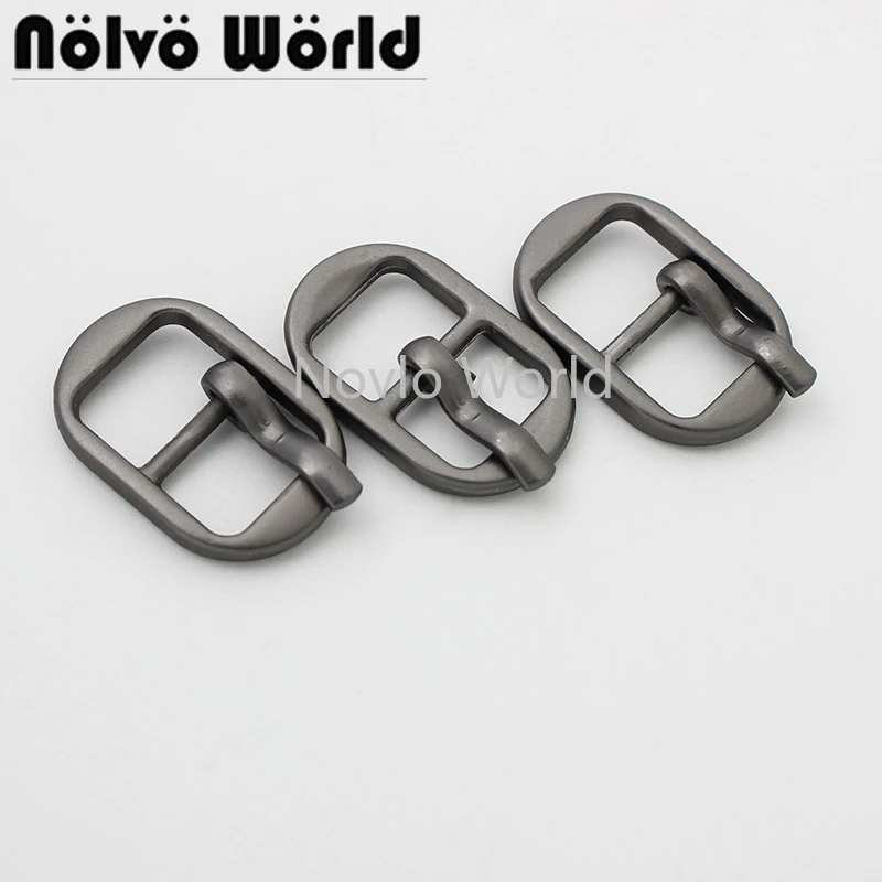 

10-50 pieces Matte gun 10mm 3/8" metal turn buckle backpacks belt adjusted buckle small pin buckles for bag strap adjusted