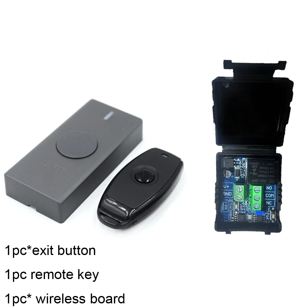 Access Control Drahtlose Fernbedienung Kit Exit-Button Für Remote Öffnen Tür Elektrische Lock Wireless Receiver Transmitter