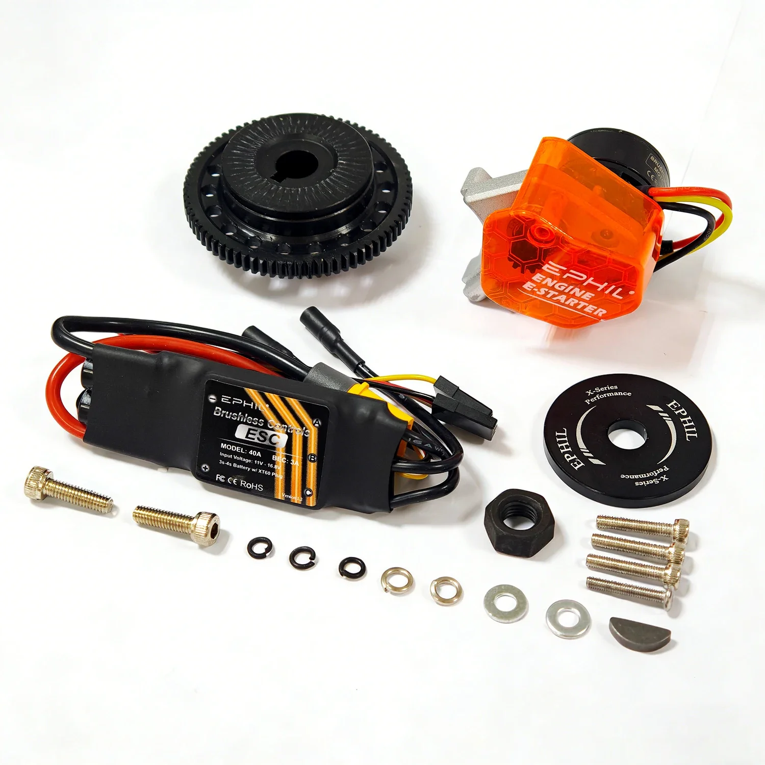 NF Electric Start Upgrade Kit for X/XG Series 40cc-T Engine Model Electric Start  ESC Accessories for Model Aircraft Engines