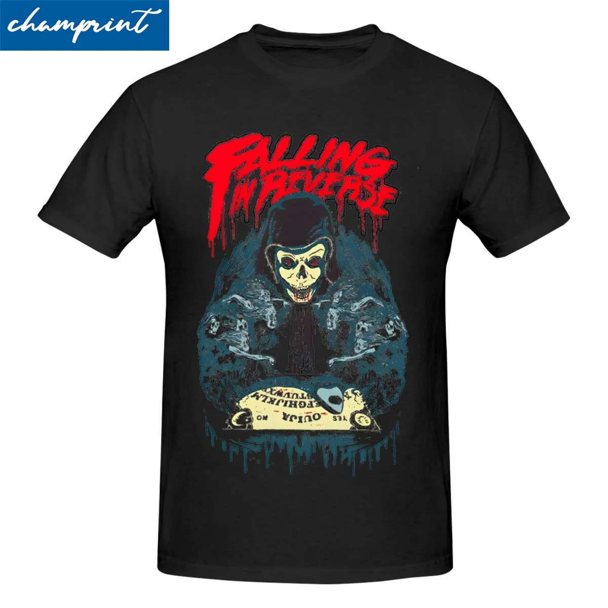 Falling In Reverse Drugs T-Shirt for Men Women Metal Punk Metalcore Cotton Tee Shirt Round Collar T Shirt Plus Size Clothes