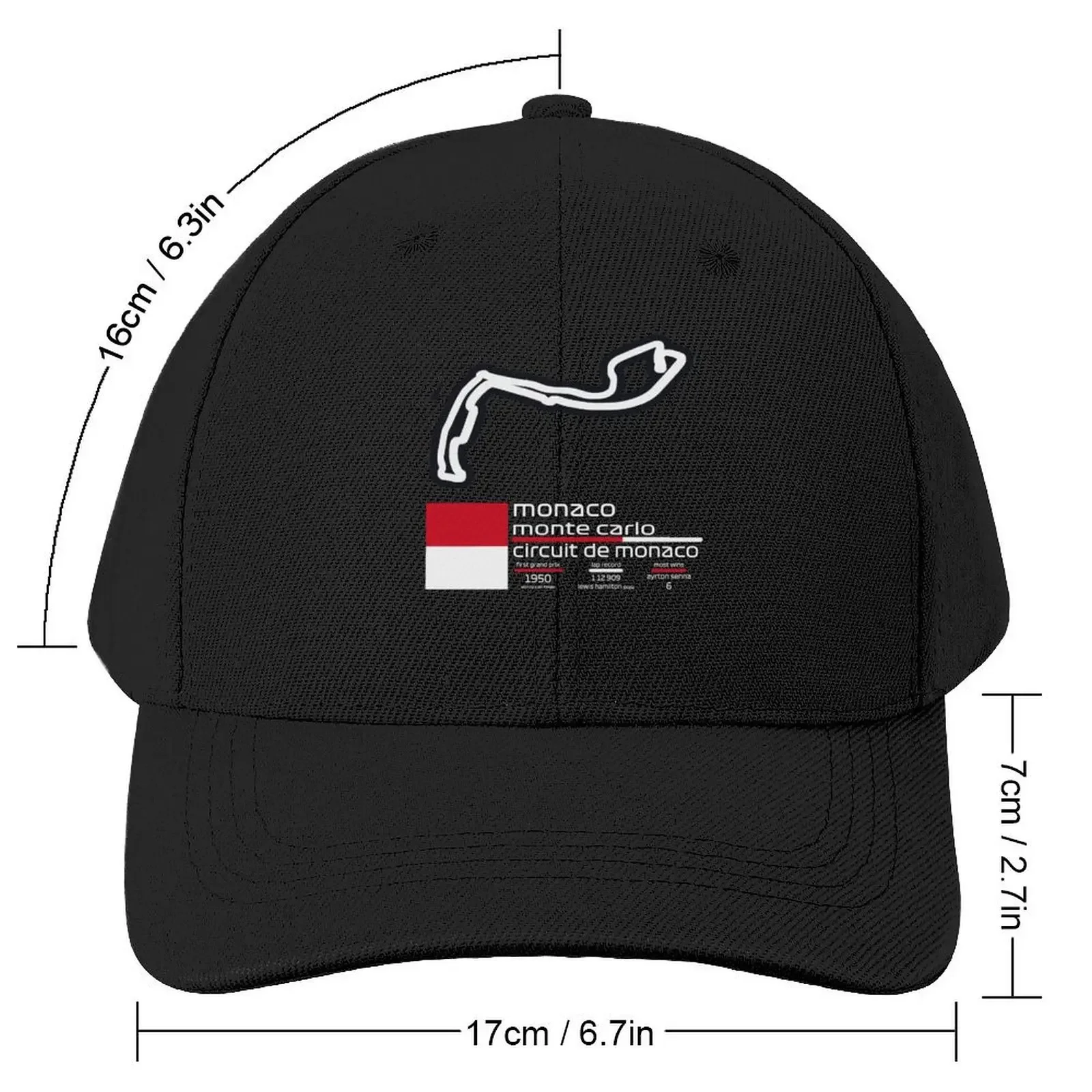 Monaco F1 Records (Circuit de Monaco) Baseball Cap Icon Trucker Hat Beach Outing Hats Man Women's