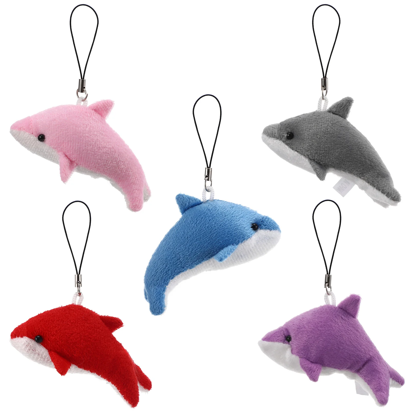 

5 Pcs Toy Room Plush Child Baby Infant Toys Babydoll Dolphin Stuffed Animals Mini Pendant