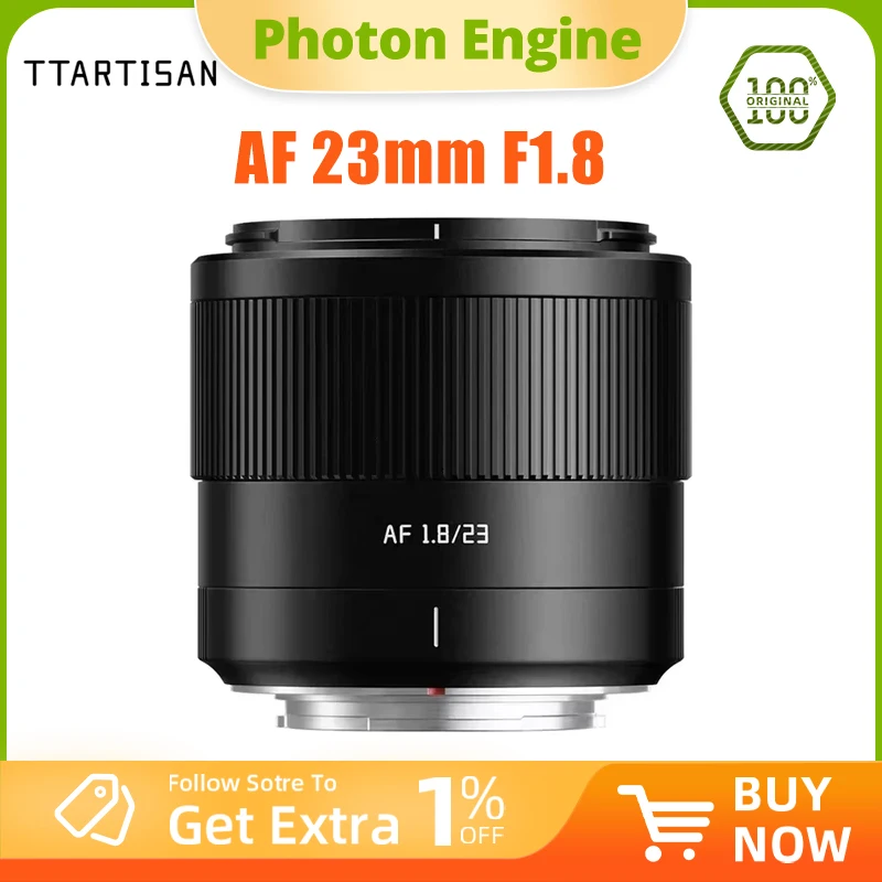 TTArtisan AF 23mm F1.8 Auto Focus For Fuji X XT50 X100VA XT5 XS20 XH2S XH2 XT3 XPRO1 XPRO2 Camera TT 23F1.8