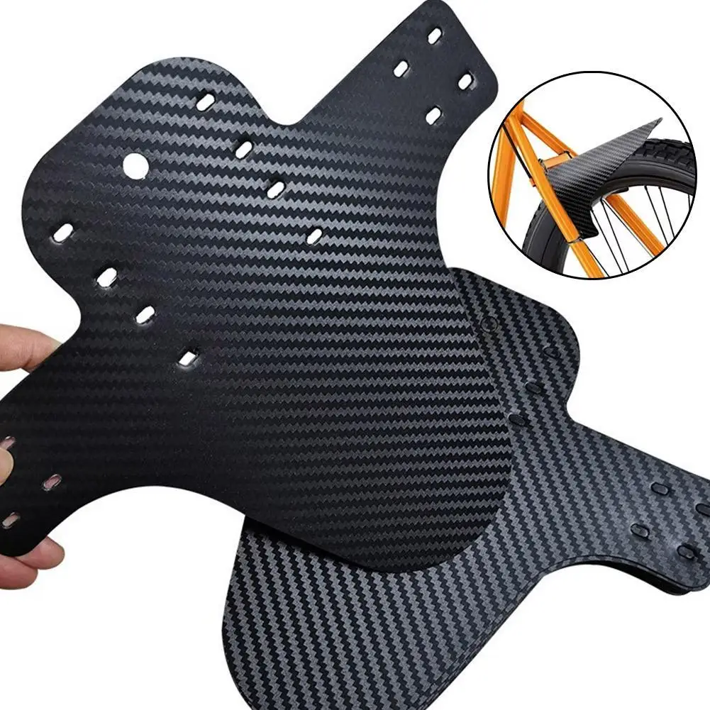Mountain Bicycle Fenders Plastic carbon fiber Colorful Front /rear Bike Mudguard Mtb Bike Wings Mud Guard Cycling Accessories 