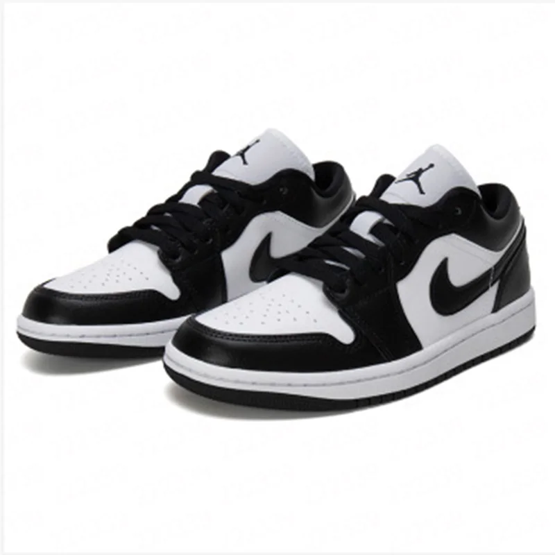 Nike Air Jordan 1 Low Black and White Low-top Casual Shoes with Anti-Slip and Wear-resistant Rubber Outsole DC0774-101 view 6