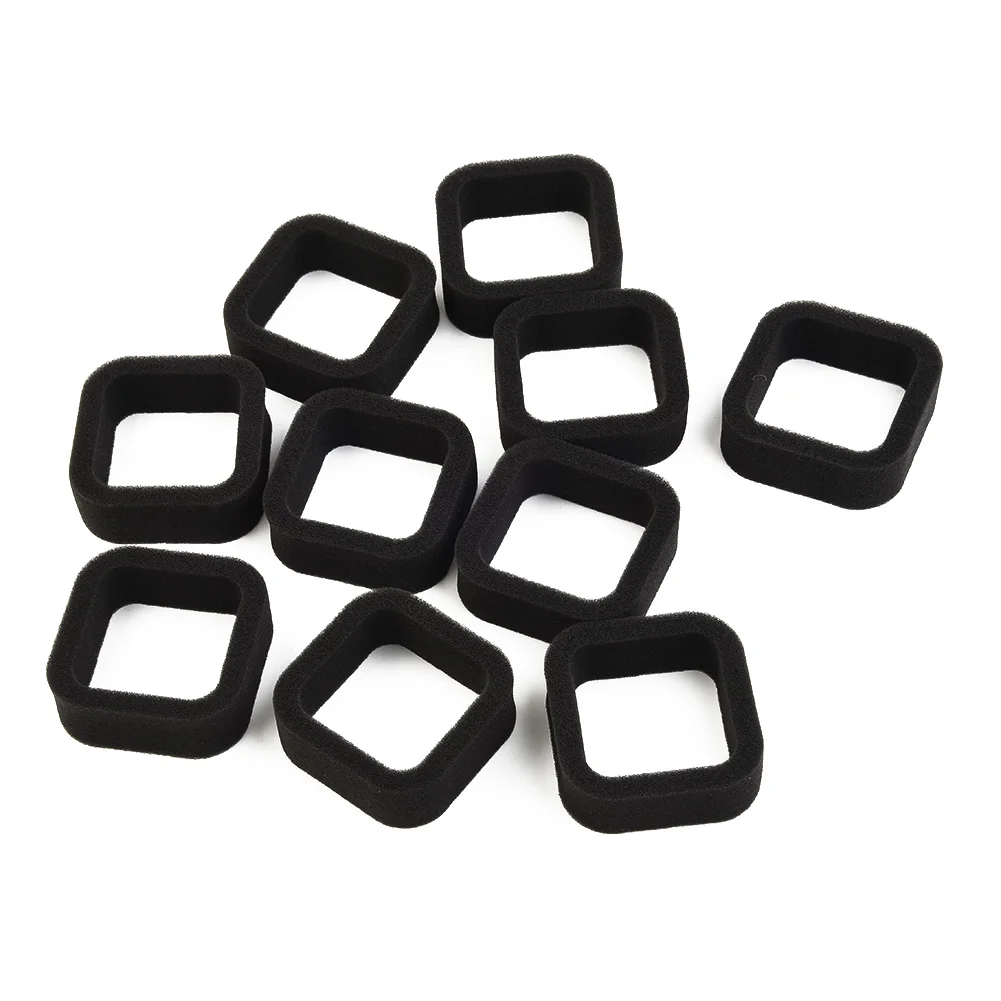 10pcs Lawn Mower Air Filters Original Para11010-2530 Black String Trimmer Parts 60x60x20mm Garden Power Tools Accessories