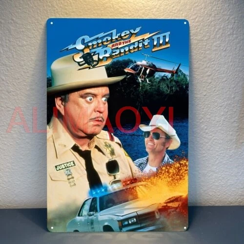 Smokey and the Bandit Movie Metal Poster Tin Sign - 20x30cm Plate good