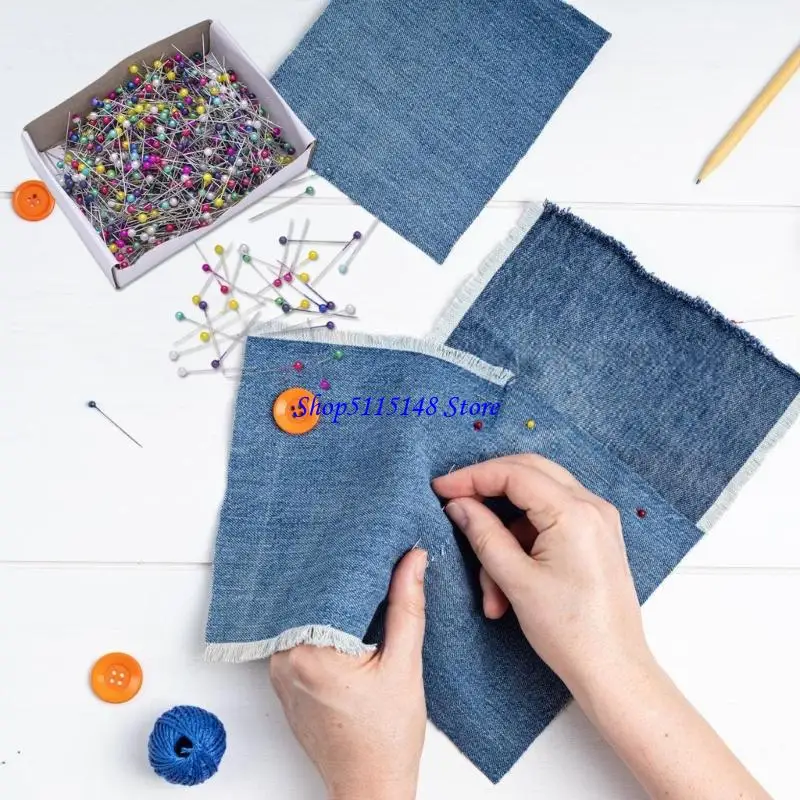 F3MA Pearls Head Making Pin Pin Penentuan Penentuan Posisi untuk Menjahit Kerajinan Menjahit