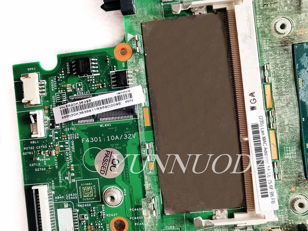 14292-1 For Lenovo Yoga 500-15ISK 300-15ISK Flex 3-1580 Laptop Motherboard  With  I3 I5 I7 CPU V2G GPU 100% Fully Tested